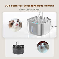 Dispensador de Agua Automático para Mascotas, Ecológico y Seguro, de Acero Inoxidable 304, Ultra Silencioso, con Sistema de Filtración