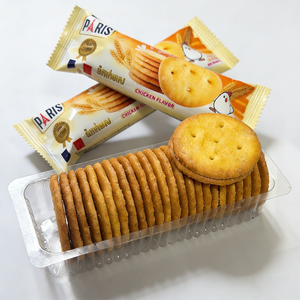 บิสกิตกรอบรสไก่ ขายส่ง ขนมปังกรอบกลมเล็ก รสเกลือทะเล ขนมขบเคี้ยวสำหรับออฟฟิศ บ้าน หรือทานเล่นยามบ่าย - Product Image 2