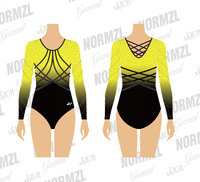 Tenue de gymnastique pour fille avec strass scintillants, justaucorps de gymnastique pour club de danse, justaucorps de compétition, design gratuit