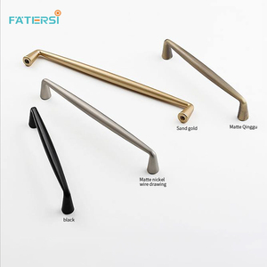 Handles Wardrobe <strong>Door</strong> Drawer Pull Dresser <strong>Door</strong> Cabinet <strong>Bedroom</strong> Furniture 96mm 128mm 160mm Zinc Alloy Modern for Furniture - Product Image 3
