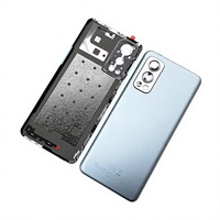 Coque arrière en verre pour batterie OnePlus Nord 2 5G, remplacement de la coque arrière de l'objectif de l'appareil photo