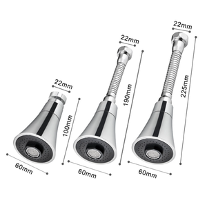 <strong>4</strong>-Function 1/2-<strong>Inch</strong> Kitchen <strong>Faucet</strong> <strong>Sprayer</strong> Pull-Out Replacement Part Brushed Nickel ABS <strong>Faucet</strong> Head Accessory for <strong>Faucet</strong> - Product Image 3