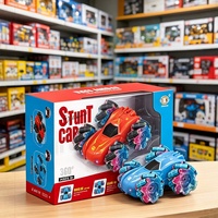 Voiture télécommandée électrique pour enfants 2,4 G, tout-terrain 4x4, avec effets lumineux double face et fonctions de drift