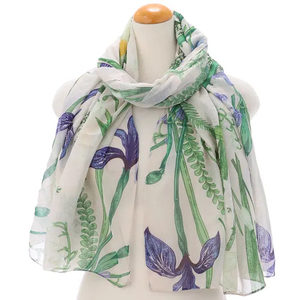 Pañuelo de Verano para Mujer Estilo Chino Pintado a Mano con Estampado, de Poliéster, Transpirable y Ligero con Borlas - ¡Gran Venta 2026! - Product Image 2