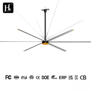 Ventilateurs hélicoptères HVLS à haut volume et basse vitesse de 24 pieds, 6 pales, 220V 1PH, 50 tr/min, pour le refroidissement des entrepôts, ventilateurs de plafond - Product Image 4