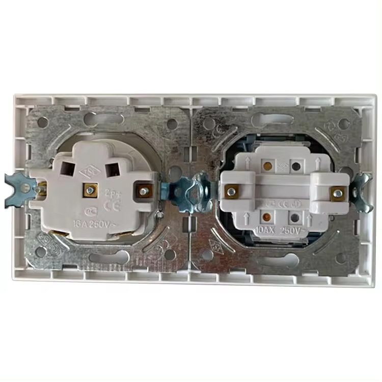 New Arrival Wholesale Price Eu Standard Switches Sockets New Eu Standard Switches Sockets EU Electric Switch Socket