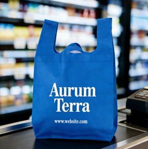 Sac fourre-tout pliable personnalisé en polyester ripstop 190T, lavable en machine, réutilisable, avec logo PET imprimé, sac de courses pliable pour les courses - Product Image 1