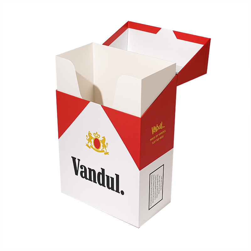 Boîte en carton à couvercle rabattable