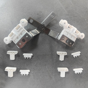Juego de ganchos para cortinas Jialisi con poleas de plástico blanco automáticas para rieles de cortinas eléctricas - Product Image 1