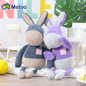 Metoo personalizzato <span class=keywords><strong>asino</strong></span> grigio peluche <span class=keywords><strong>asino</strong></span> peluche peluche peluche personalizzato regalo di compleanno di natale - Product Image 2