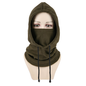 Gorro de punto de lana cálido ajustable para deportes de invierno al aire libre, cubrecabezas para esquí, protector facial, máscara facial GZ RTS al por mayor - Product Image 3