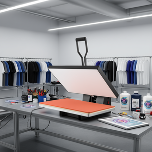 Máquina de Prensa de Calor 16x24 1700W, Plana, Manual, para Sublimación de Camisetas, Impresora Industrial Digital con Almohadilla Calefactora, AC 220V - Product Image 2