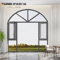 Ventanas Abatibles de Aluminio con Aislamiento Térmico Eloyd Personalizadas, con Pantalla y Doble Vidrio Low-E para Casa
