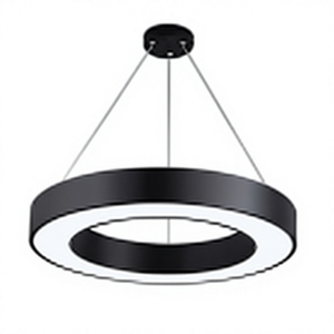 Modern Round LED Pendant Light Double Ring <b>Hanging</b> Lamp <b>White</b> Ceiling Fixture for Office Mall Store - Product Image 2
