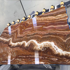 แผ่นหินอ่อนไทเกอร์ออนิกซ์หรูหรา TMZ OEM/ODM กระเบื้องหินออนิกซ์ หินออนิกซ์สีเหลือง ราคา - Product Image 4