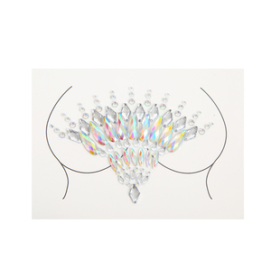 Pasties en cristal de diamant de haute qualité, <span class=keywords><strong>strass</strong></span> pour le corps, cache-tétons pour application sur le <span class=keywords><strong>visage</strong></span>, adhésif certifié SGS pour les fêtes - Product Image 3