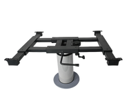 Pieds de table réglables et amovibles à rotation 360°, profil en aluminium, support de pied de table, marque OEM, noir, accessoires pour camping-car