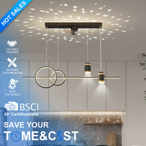 BGST Designer Star Salle À Manger bar Pendentif Lumière À La Mode Longue Bande Étude Chambre LED Pendentif Lampe Longs Lustres - Product Image 1