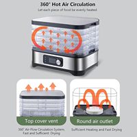 Food Dehydrator Mini Food Droger Machine Met Instelbare Temperatuurregeling Voor Gedroogde Groenten Vlees