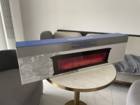 Lampe de cheminée rectangulaire LED à effet flamme de charbon, petite décoration créative pour la maison, artisanat de décoration murale, vente en gros