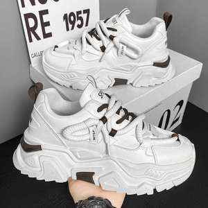 Chaussures décontractées pour hommes Été 2025 Nouvelle tendance polyvalente en maille respirante à lacets rehaussantes style running pour papa - Product Image 5