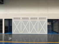 Porte de Garage en Acier de Luxe Moderne à Vue Complète, Couleur Applique Automatique