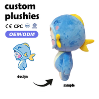 Jouets en peluche en coton écologiques personnalisés, CE OEM, peluches d'anime en gros, concevez votre propre jouet, animaux en peluche personnalisés, poupée en peluche
