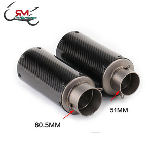 51mm ou 60.5mm D'échappement De Moto En Alliage de Titane D'échappement Moto Pour Z1000 <span class=keywords><strong>Ninja</strong></span> 650 YZF-R1 MT-10 Échappe Tube - Product Image 3