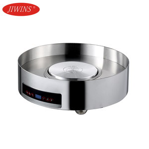 Restaurant écologique en acier inoxydable sans chauffe-<span class=keywords><strong>eau</strong></span> équipement de restauration <span class=keywords><strong>buffet</strong></span> rond argent plats à friction - Product Image 3