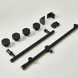 Exportación de América del Norte Puerta de <span class=keywords><strong>ducha</strong></span> <span class=keywords><strong>corredera</strong></span> 28 "Rodillos colgantes Partición de vidrio Acero inoxidable 304 <span class=keywords><strong>1</strong></span> Fix <span class=keywords><strong>1</strong></span> Cabina de <span class=keywords><strong>ducha</strong></span> móvil - Product Image 3