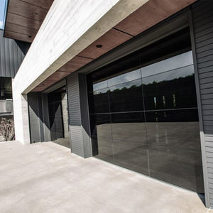 <span class=keywords><strong>Porte</strong></span> de <span class=keywords><strong>garage</strong></span> double moderne en verre trempé sans cadre 16x8 - Product Image 4