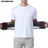 Ceinture de soutien lombaire respirante en polyester avec cordon de serrage, compression réglable, tension ajustable, protection professionnelle