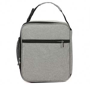 Small Simple School Office Travel Usage Lunch Box Waterproof Picnic Tote <b>Bag</b> <b>Cooler</b> Thermal Insulated Lunch <b>Bag</b> with Handle - Product Image 2
