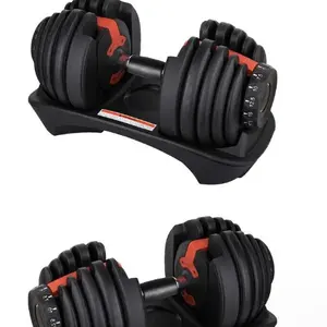 Heet Verkopen! Gym Fitness Home Fitness 24Kg Verstelbare Dumbbell Set Bovenlichaam Training Bodytraining Gewicht Set