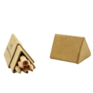 Promotional 6 <b>Pcs</b> Pack <b>Mini</b> Colored Pencil Set for Kids Pencils with logo Custom Printed - Product Image 3