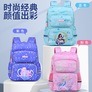 Sesame Baby Student Backpack 15 Inches Cartoon Print Multiple Pockets Unisex School Education - Product Image 2