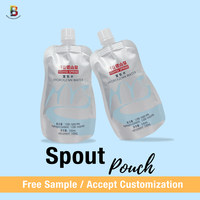 Sachets Doypack en aluminium personnalisables de 200 ml, qualité alimentaire, pour jus, avec bec verseur, vente en gros