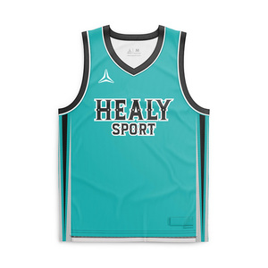 Camiseta de Baloncesto Sublimada con Base Sólida, Franja Lateral Vertical Delgada y Bloques de Color, Estilo Retro Americano - Product Image 1