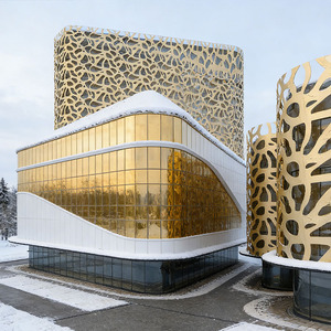 Perfil Exterior de Edificio, Fachada de Aluminio Decorativa, Paneles de Fachada de Aluminio Perforado <span class=keywords><strong>para</strong></span> Casa - Product Image 1