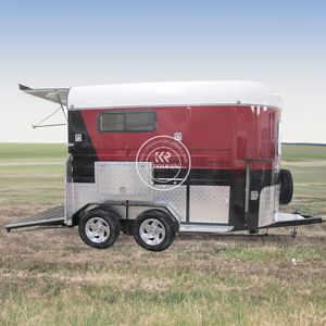 2025 New Hot Product for <b>Sale</b> 2 Horse Trailer With Angle Load and Straight Load Featuring a <b>Kitchen</b> - Product Image 6