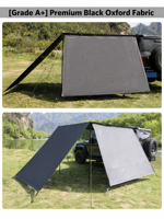 Voile d'ombrage SuSun, filet pare-vent, écran d'intimité pour mur latéral de caravane, aire de jeux extérieure