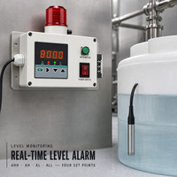 Alarme intelligente de niveau de liquide, haute précision, réponse instantanée, alerte sonore et visuelle, large portée, pour réservoirs industriels et rivières