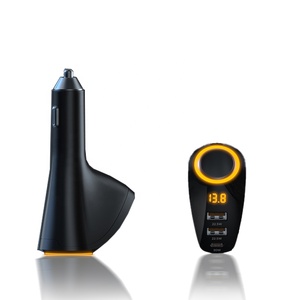 ที่ชาร์จในรถเร็วแบบ USB <span class=keywords><strong>Type</strong></span> <span class=keywords><strong>C</strong></span> ขนาด75วัตต์ PD 3.0 SCP มีคุณสมบัติที่จุดบุหรี่แยกอะแดปเตอร์แสดงแรงดันไฟฟ้าฟังก์ชั่นการชาร์จอย่างรวดเร็ว - Product Image 1