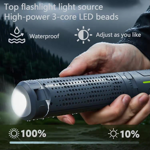 Lampe de travail de camping rechargeable 8000 mAh, support réglable, lumière LED sans fil, lampe torche d'urgence à intensité variable avec trépied télescopique - Product Image 6