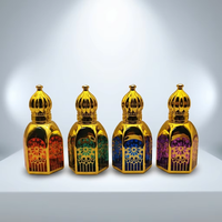 Bouteilles Tola Vides Personnalisables en Or Électroplaqué, Forme Cage à Oiseaux, 3ml, 6ml, 12ml, pour Huile de Parfum Attar avec Bille Applicatrice