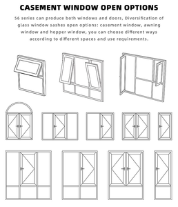 CE Úc tiêu chuẩn tùy chỉnh kính hai lớp bên trong và bên ngoài cửa sổ Hợp kim nhôm - Product Image 2
