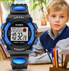 SYNOKE 99268 Luminous Kids Watches LED Shockproof Digital Waterproof Alarm For Boy Girl Date Week Creative Children's Clock Hot