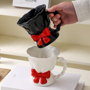 Tasse à café en céramique haut de gamme, luxueuse, peinte à la main, exquise, pour la maison, le bureau, la boisson et le petit-déjeuner - Product Image 3