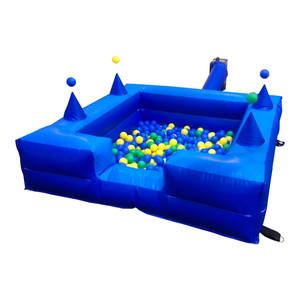 Piscine à balles gonflable commerciale de 10 x 10 pieds, piscine à balles océaniques blanche, piscine à balles gonflable pour enfants, jeu gonflable, piscine Gaga Pit à vendre - Product Image 4