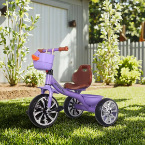 Vente flash - <span class=keywords><strong>Tricycle</strong></span> réglable à 3 roues en plastique rose pour bébé et tout-petit avec siège arrière et pédales pour les enfants de 2 à 6 ans - Product Image 1